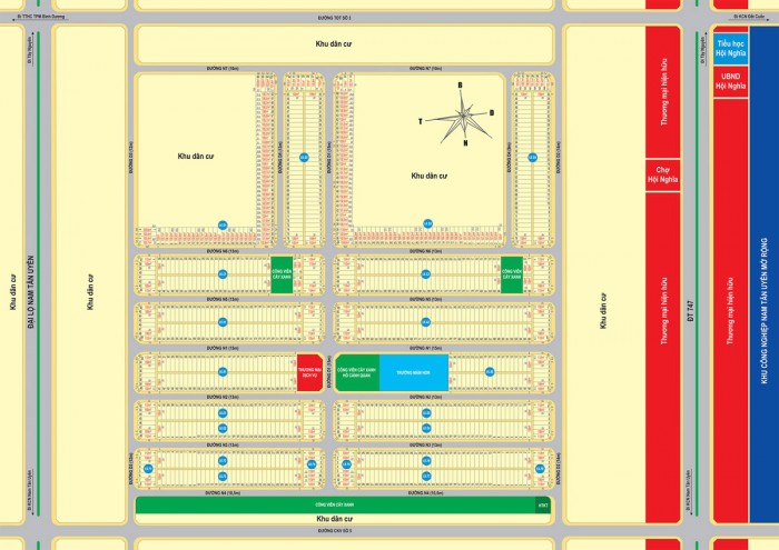 Đất KCN Visip Sổ Hồng Riêng, Thổ Cư, Ngân Hàng Hỗ Trợ 60%