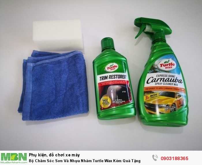 Bộ Chăm Sóc Sơn Và Nhựa Nhám Turtle Wax Kèm Quà Tặng