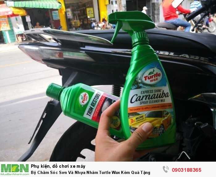 Bộ Chăm Sóc Sơn Và Nhựa Nhám Turtle Wax Kèm Quà Tặng