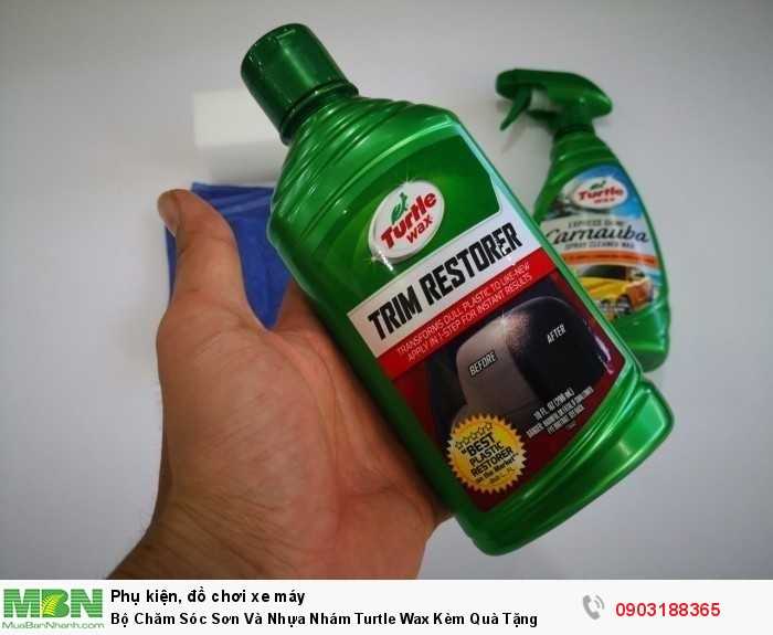 Bộ Chăm Sóc Sơn Và Nhựa Nhám Turtle Wax Kèm Quà Tặng