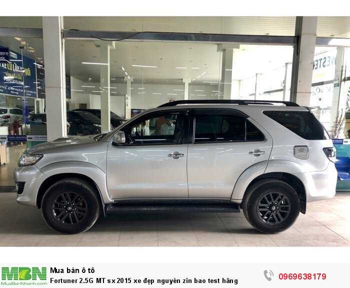 Fortuner 2.5G MT sx 2015 xe đẹp nguyên zin bao test hãng