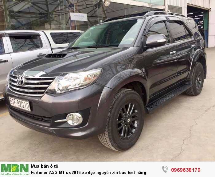 Fortuner 2.5G MT sx 2016 xe đẹp nguyên zin bao test hãng