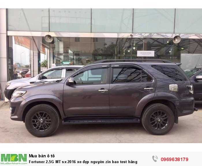 Fortuner 2.5G MT sx 2016 xe đẹp nguyên zin bao test hãng