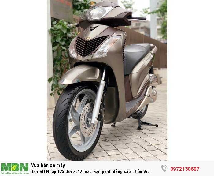 Bán SH Nhập 125 đời 2012 màu Sâmpanh đẳng cấp- Biển Vip
