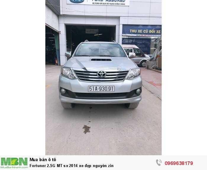 Fortuner 2.5G MT sx 2014 xe đẹp nguyên zin