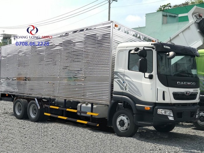 Bán Deawoo 3 chân tải trọng 15 tấn, thùng dài 9m2, tiết kiệm nhiên liệu, giá tốt nhất thị trường