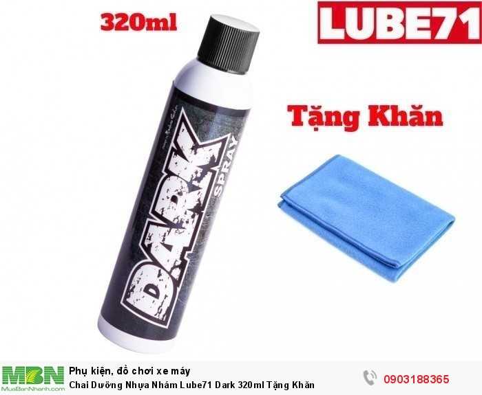 Chai Dưỡng Nhựa Nhám Lube71 Dark 320ml Tặng Khăn