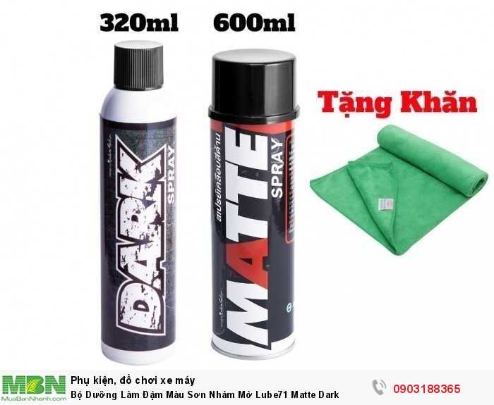 Bộ Dưỡng Làm Đậm Màu Sơn Nhám Mờ Lube71 Matte Dark