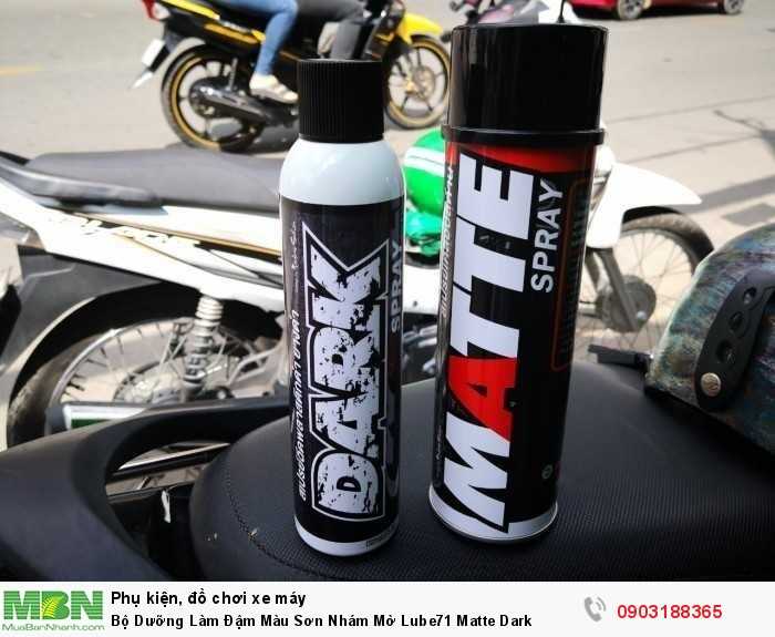 Bộ Dưỡng Làm Đậm Màu Sơn Nhám Mờ Lube71 Matte Dark