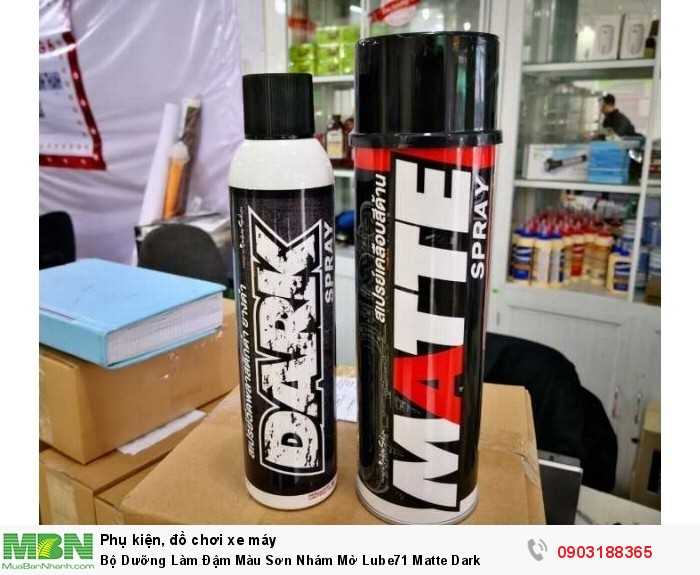 Bộ Dưỡng Làm Đậm Màu Sơn Nhám Mờ Lube71 Matte Dark
