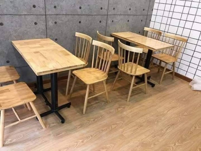 Bộ bàn ghế gỗ dành cho quán ăn nhà hàng3