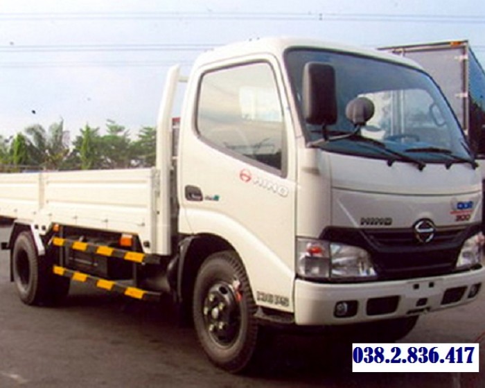 Xe tải Hino 4 tấn / 4T thùng lửng trả góp giá tốt