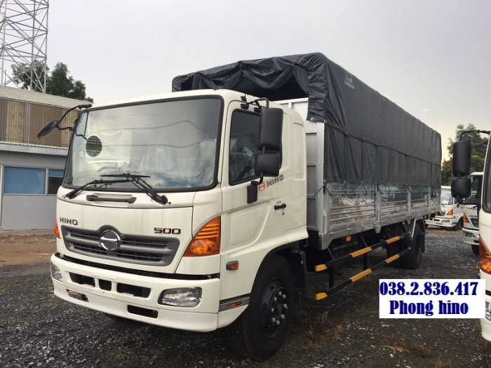 Xe tải Hino 9.5 tấn thùng mui bạt giá tốt tại Thủ Đức