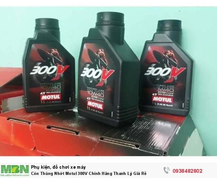 Còn Thùng Nhớt Motul 300V Chính Hãng Thanh Lý Giá Rẻ