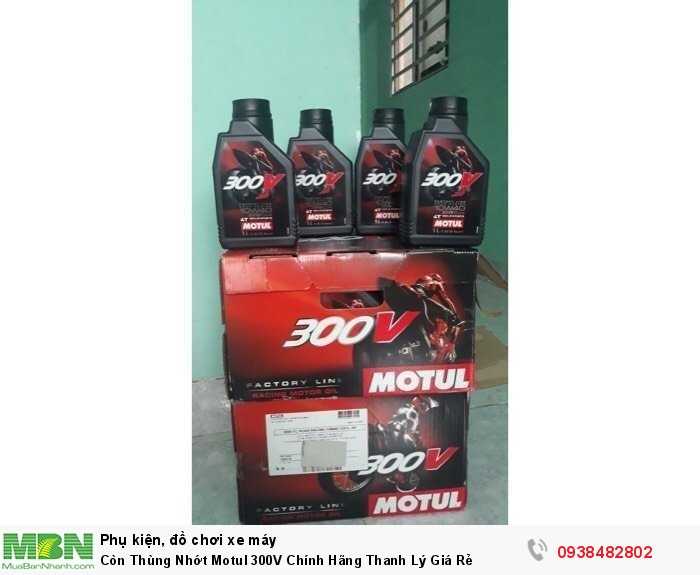 Còn Thùng Nhớt Motul 300V Chính Hãng Thanh Lý Giá Rẻ