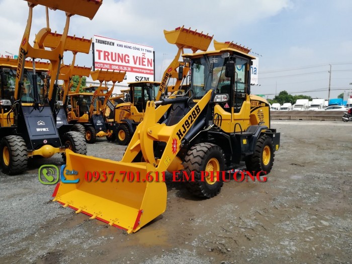 xe xúc lật mini gàu 8 tấc HJ928 giá rẻ giao xe tận noi