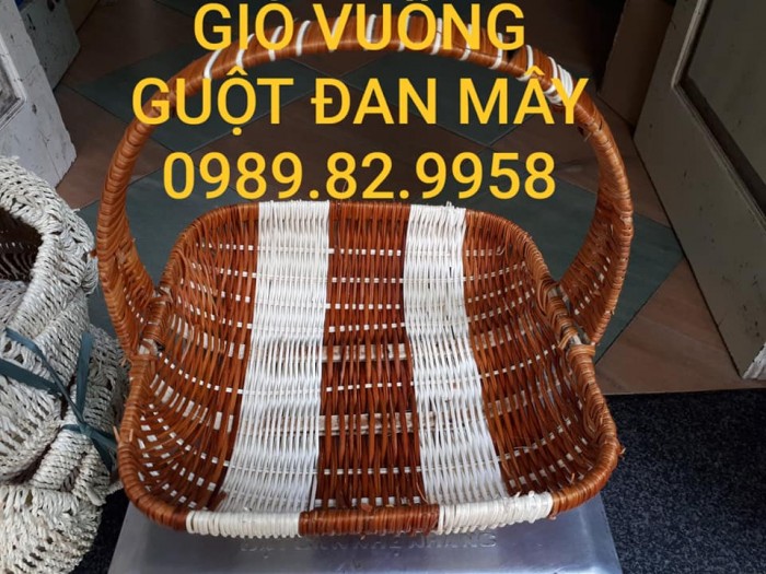 Giỏ Đựng Hoa Quả, Trái Cây, Lẵng Quả, Giỏ Mây Đựng Quà Tết Rẻ Nhất Hà Nội