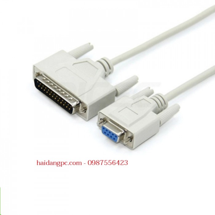 Cáp chuyển đổi Com DB9 sang DB25 chính hãng