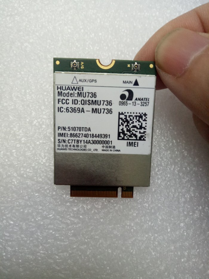 Card WWan 3G Huawei MU736 dùng cho Dell E7250, E7450, Asus, Acer3