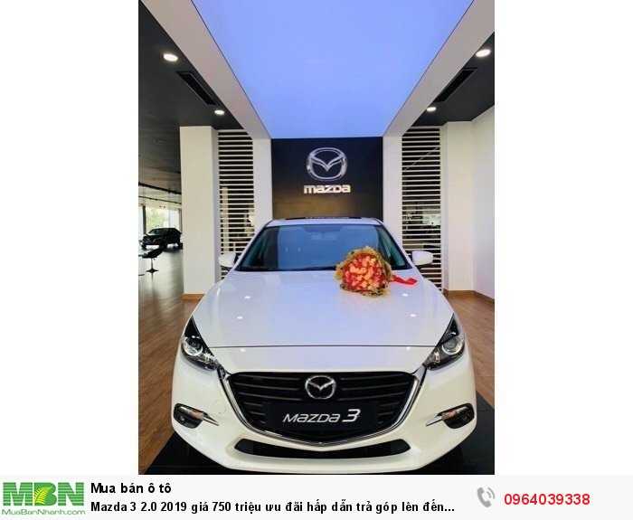 Mazda 3 2.0 2019 giá 750 triệu ưu đãi hấp dẫn trả góp lên đến 80-%