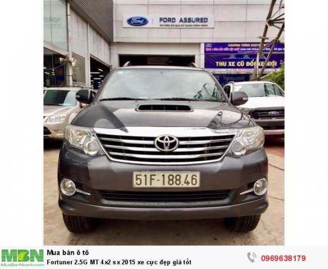 Fortuner 2.5G MT 4x2 sx 2015 xe cực đẹp giá tốt