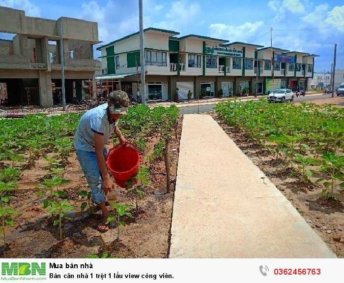 Bán căn nhà 1 trệt 1 lầu view công viên.