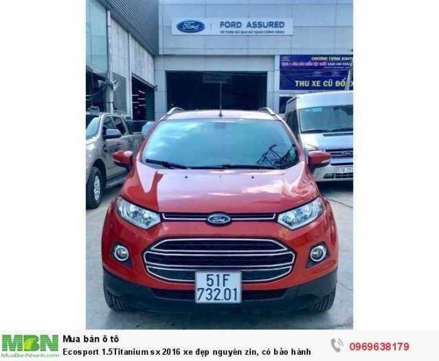 Ecosport 1.5Titanium sx 2016 xe đẹp nguyên zin, có bảo hành