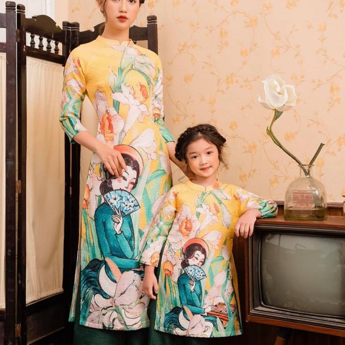 Sỉ Buôn Áo Dài Cách Tân Cho Bé Gấm Thượng Hải Cao Cấp Mới 100%, Giá:  115.000Đ, Gọi: 0977 819 318, Quận Nam Từ Liêm - Hà Nội, Id-3D051700