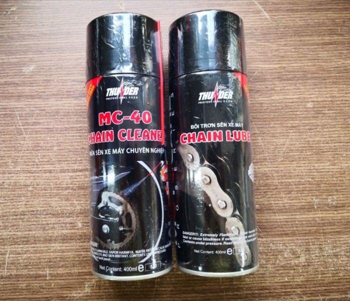 Bộ Chăm Sóc Dưỡng Sên Thunder Chain Lube MC-40 400ml