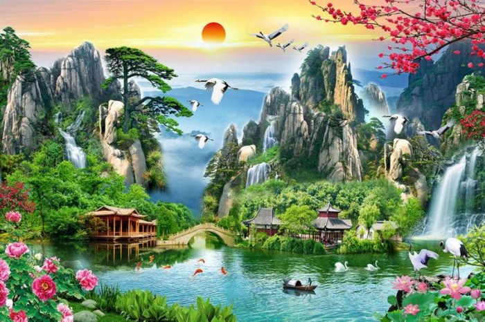 tranh gạch 3d phong cảnh thiên nhiên Mới 100%, giá: đ, gọi: 0964  096 458, Bắc Ninh - Bắc Ninh, id-d5191700