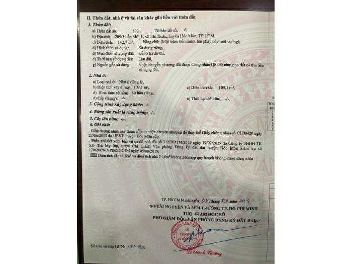 Cặp nhà lớn chợ Hóc Môn 2 mặt tiền