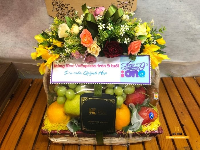 Giỏ trái cây tặng sinh nhật cơ quan - FSNK115 - MKnow.vn - 0373 600 6000