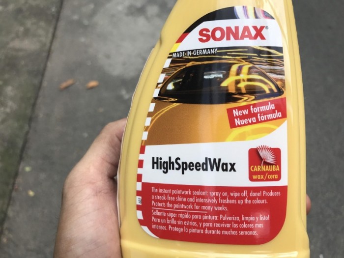 Chai Xịt Đánh Bóng Nhanh Sonax High Speed Wax 288200 Tặng Khăn