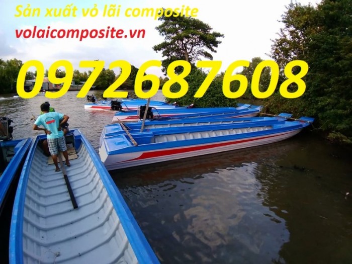 Vỏ lãi composite, thuyền composite, cano composite giá rẻ3