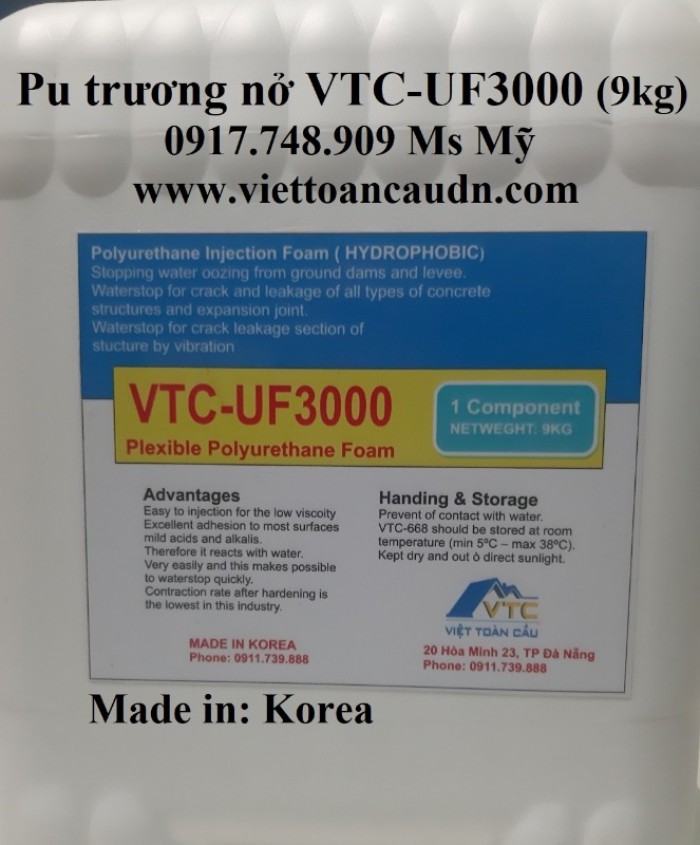 Keo PU trương nở VTC UF30003
