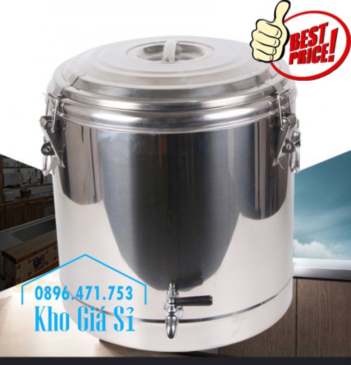 Bán thùng inox có nắp - thùng inox cách nhiệt đựng nước tại Đà Nẵng - 8