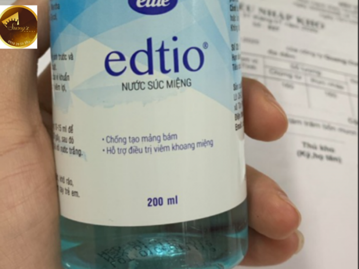 Nước súc miệng Edtio 200ml  sát khuẩn công nghệ Pháp1