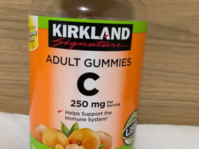 Kirkland adult Gummies C Thực phẩm bổ sung Vitamin C kẹo dẻo0