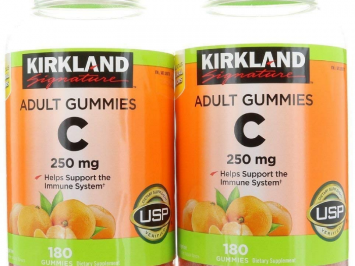 Kirkland adult Gummies C Thực phẩm bổ sung Vitamin C kẹo dẻo3