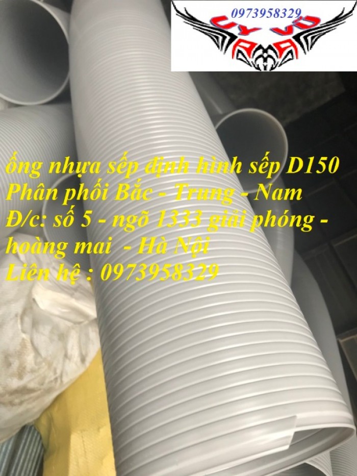 Bán ống nhựa sếp định hình / ống nhựa xoắn định hình / ống gió xoắn định hình D200, D150,D125 , D100, D90, D75,19