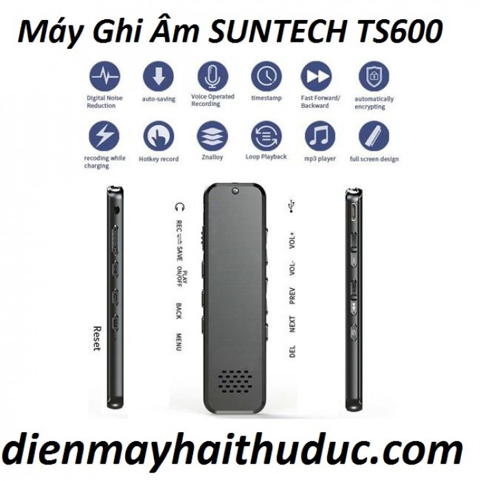 Máy tính bảng giá rẻ Suntech TS600 Ghi âm định dạng MP3, WAV nhiều định dạng ghi âm3