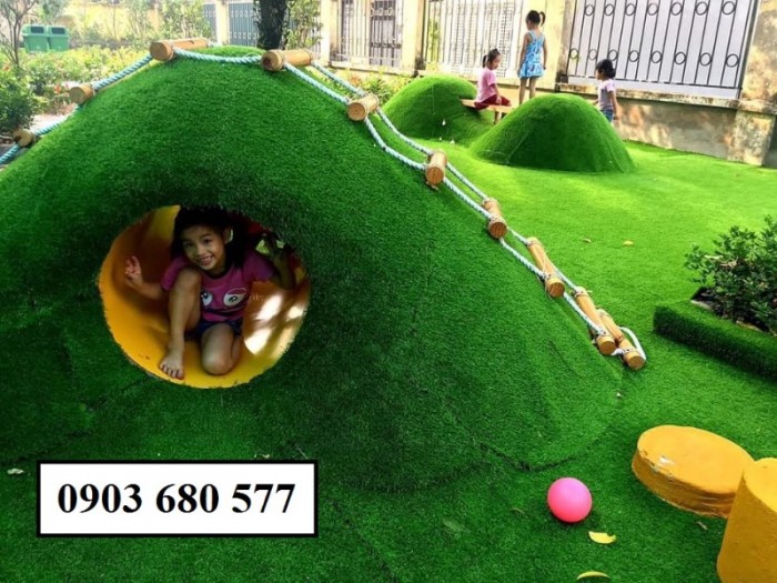 Chuyên nhận cung cấp thảm cỏ nhân tạo trang trí cho trường mầm non, sân chơi trẻ em, sân bóng đá14