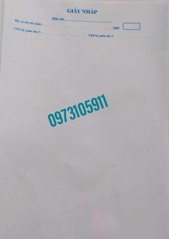Giấy nháp thi Mới 100%, giá: 200đ, gọi: 0973 105 911, Quận Thanh Xuân - Hà Nội, id-77701700 Giấy Nháp Thi Mới 100%, Giá: 200Đ, Gọi: 0973 105 911, Quận Thanh Xuân - Hà Nội, Id-77701700