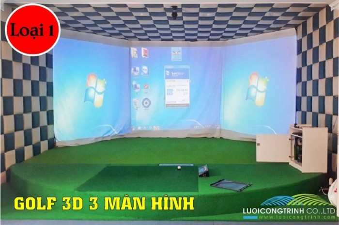 Phòng tập Golf 3D nhập khẩu 100% Hàn Quốc1