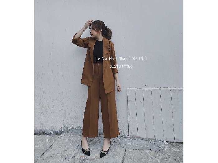 Mua Áo Vest Blazer Nâu Đất Ulzzang Áo Balzer 2 Lớp Màu Nâu socola Hàn Quốc  Xinh Kiểu Dáng Trẻ Trung One Boutique  Tiki