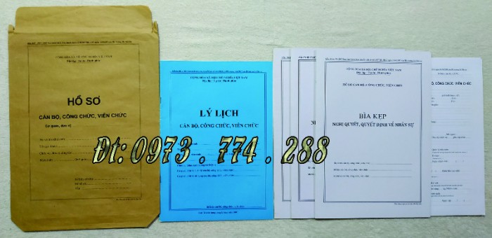 Quyển lý lịch cán bộ công chức Mẫu 1A-BNV/2008 ban hành kèm theo quyết định số 06/2008/QĐ-BNV ngày 18/6/2008 của bộ trưởng bộ nội vụ22