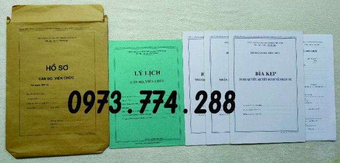 Bán hồ sơ công chức dùng cho cán bộ công chức13