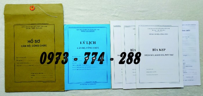 Bán bộ hồ sơ cán bộ viên chức nhiều mẫu khác nhau31
