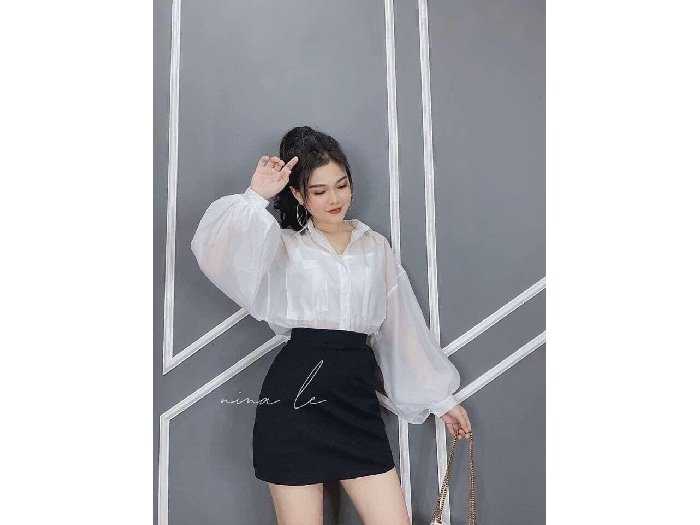 đầm Sơ Mi Tay Phồng Giá Tốt T072023  Mua tại Lazadavn