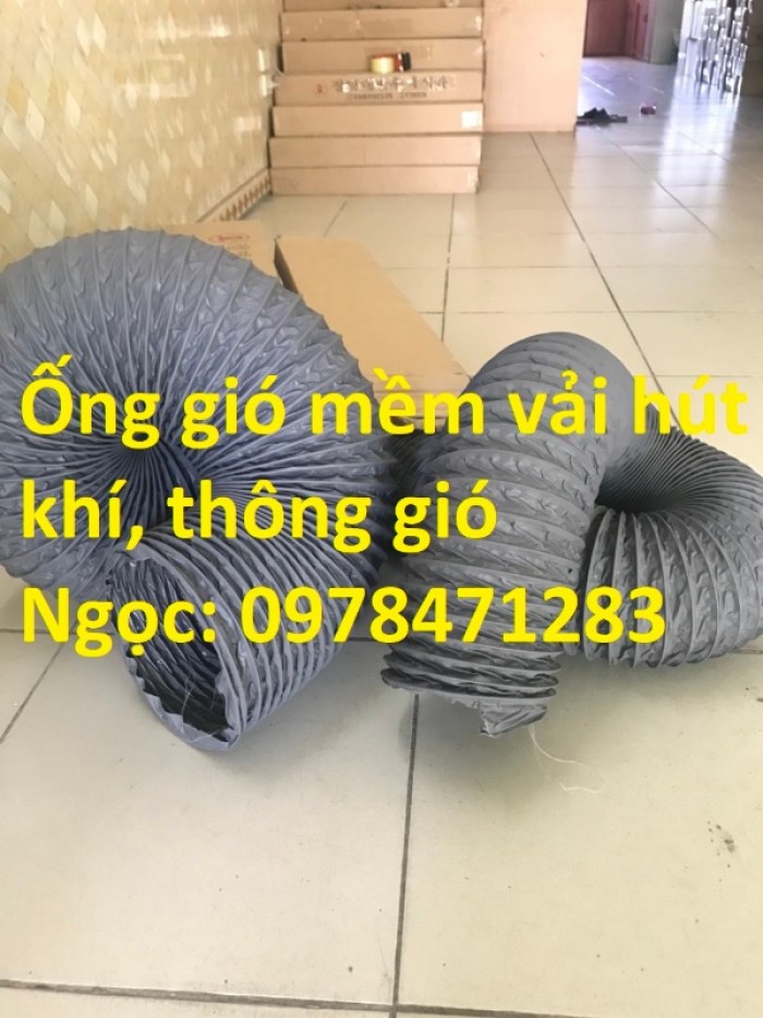 Ống gió mềm vải D200, D250, D300, D350 chuyên dẫn gió, thông khí. - 3